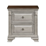 Marquette S Brown And Gray Night Stand