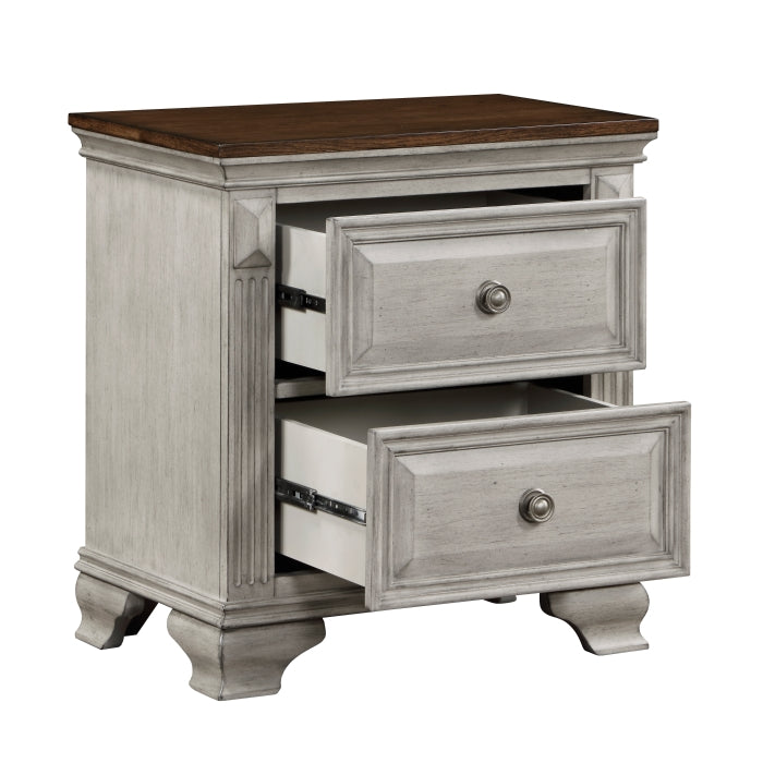 Marquette S Brown And Gray Night Stand