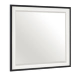 Oslo White And Walnut Mirror