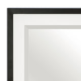 Oslo White And Walnut Mirror