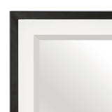 Oslo White And Walnut Mirror