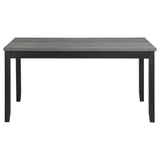 Barlow 6-piece Rectangular Dining Table Set Grey and Black