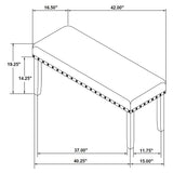 Barlow 6-piece Rectangular Dining Table Set Grey and Black