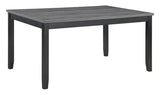 Barlow 6-piece Rectangular Dining Table Set Grey and Black