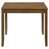 Parkwood 5-piece Square Dining Table Set Honey Brown