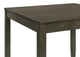 Parkwood 5-piece Square Dining Table Set Charcoal