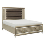Loudon Eastern King Platform Bed With Led Lighting And Storage Footboard