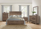 Corbin Brown King Panel Bed