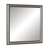 Grant Ebony And Silver Mirror