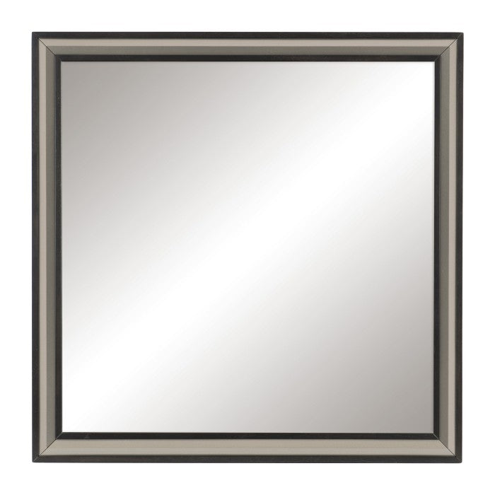 Grant Ebony And Silver Mirror