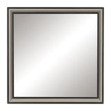 Grant Ebony And Silver Mirror