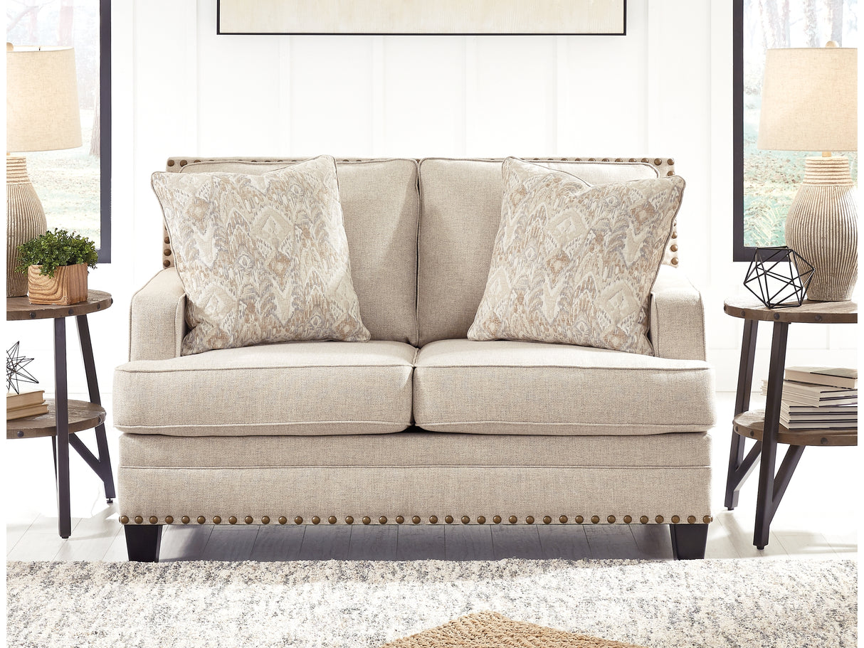 Claredon Linen Sofa, Loveseat And Chair