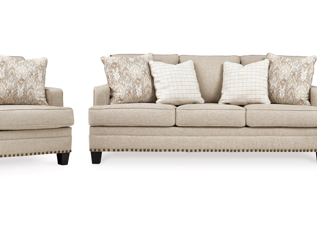 Claredon Linen Sofa, Loveseat And Chair