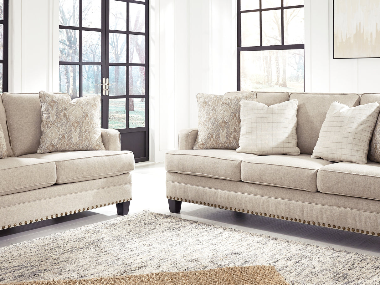 Claredon Linen Sofa, Loveseat And Chair