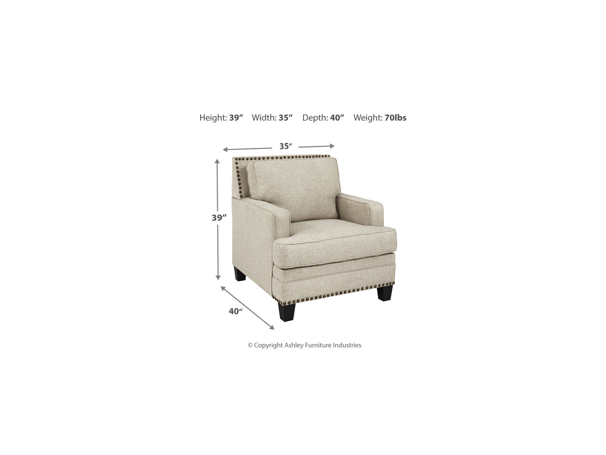 Claredon Linen Sofa, Loveseat And Chair
