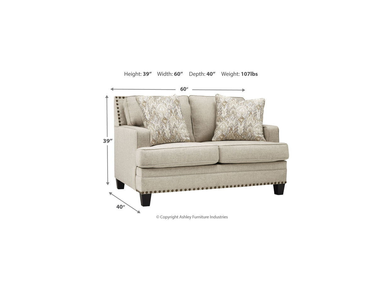 Claredon Linen Sofa, Loveseat And Chair