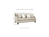 Claredon Linen Sofa, Loveseat And Chair