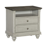 Mossbrook Dark Brown/Light Gray Nightstand