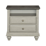 Mossbrook Dark Brown/Light Gray Nightstand