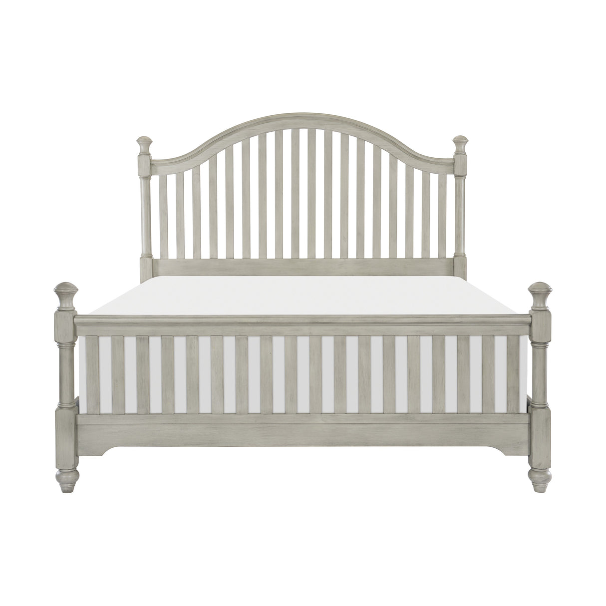 Mossbrook Light Gray California King Bed