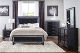 Salon Black Bedroom Set