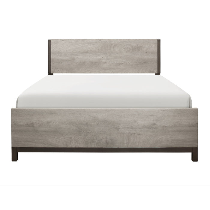 Zephyr Light Gray And Queen Bed