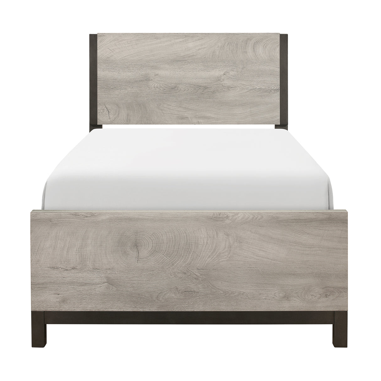 Zephyr Light Gray And Twin Bed