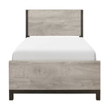 Zephyr Light Gray And Twin Bed