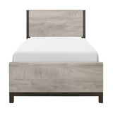 Zephyr Light Gray And Twin Bed