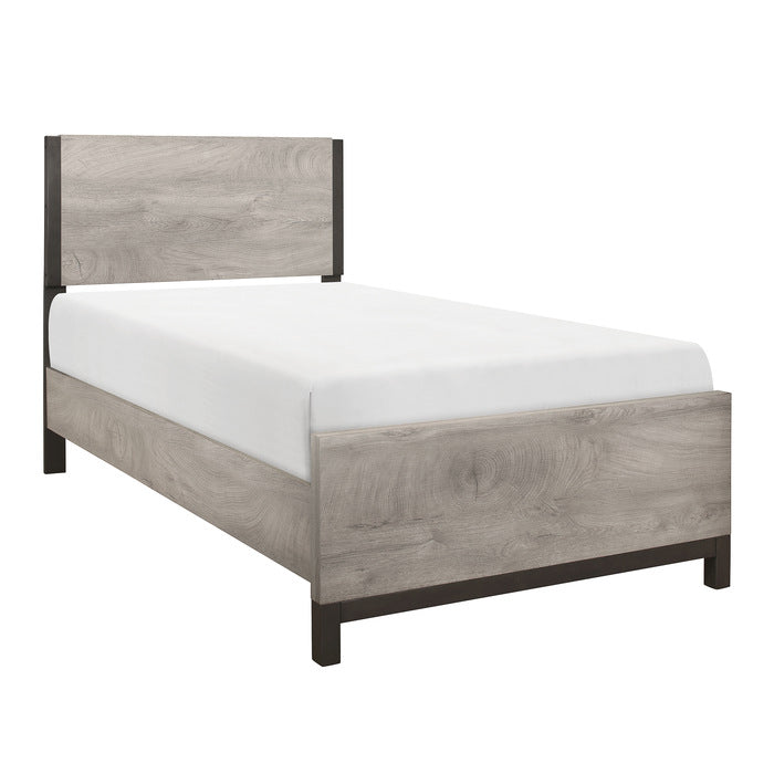 Zephyr Light Gray And Twin Bed