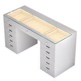 Eva Vanity Desk - 13 Storage Drawers