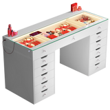 Eva Vanity Desk - 13 Storage Drawers