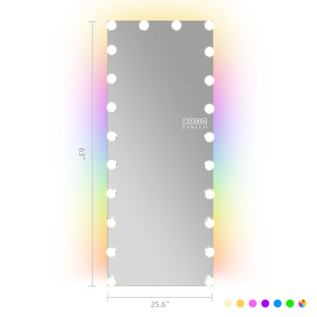 Hollywood Vanity Mirror - Full Length Vanity Mirror with Bluetooth Speaker
