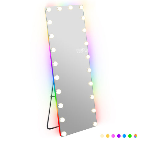 Hollywood Vanity Mirror - Full Length Vanity Mirror with RGB Lighting