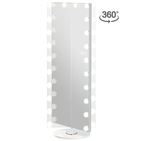 Marilyn Hollywood Vanity Mirror - Full Length Mirror with Swivel 180º Rotation Stand