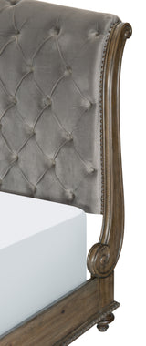 Rachelle Weathered Pecan Queen Bed