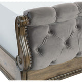 Rachelle Weathered Pecan Queen Bed