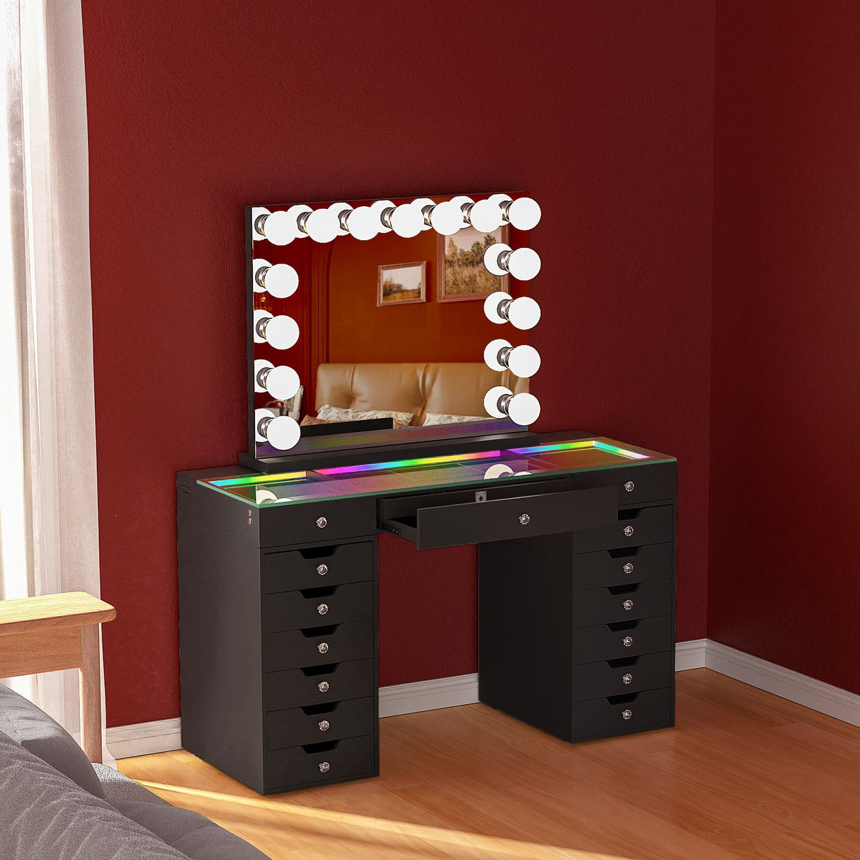April Promotion! Lisa Vanity Set with Marilyn Vanity Mirror