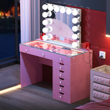 Diana Vanity Desk - 8 Storage Drawers