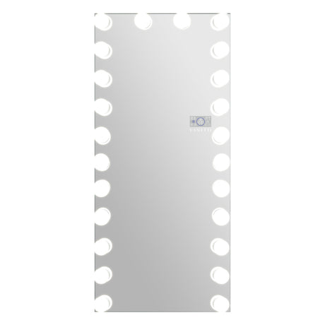 Marilyn Hollywood Vanity Mirror - Full Length Wall Mountable Vanity Mirror with 24 Dimmable LED Bulbs