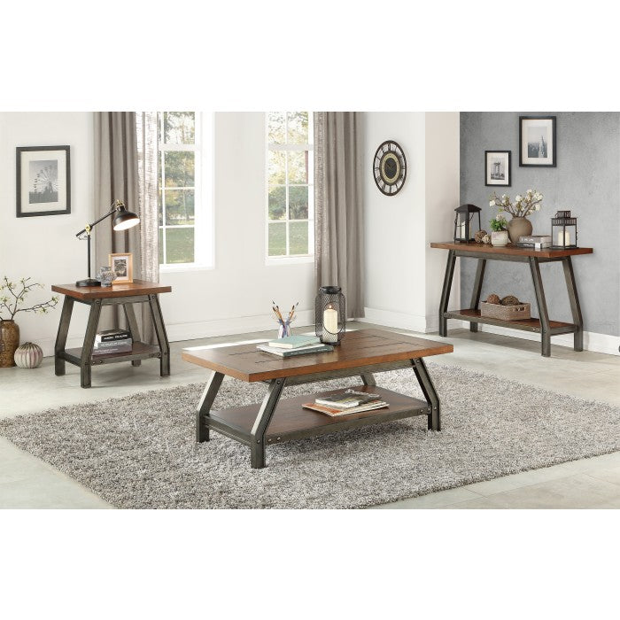 Holverson Rustic Brown Cocktail Table