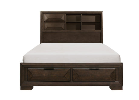 Chesky Queen Platform Bed With Footboard Storage