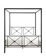 Rapa Black Queen Platform Bed