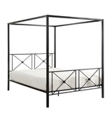Rapa Black Queen Platform Bed