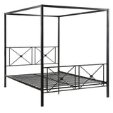 Rapa Black Queen Platform Bed