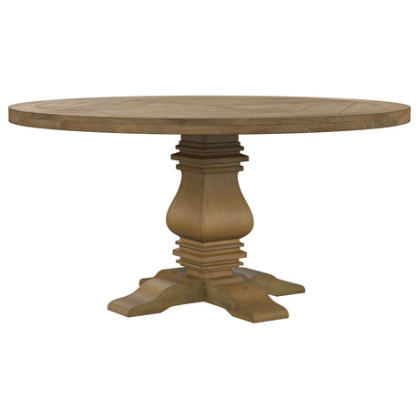 Florence Rustic Honey 5-Piece Round Dining Table Set