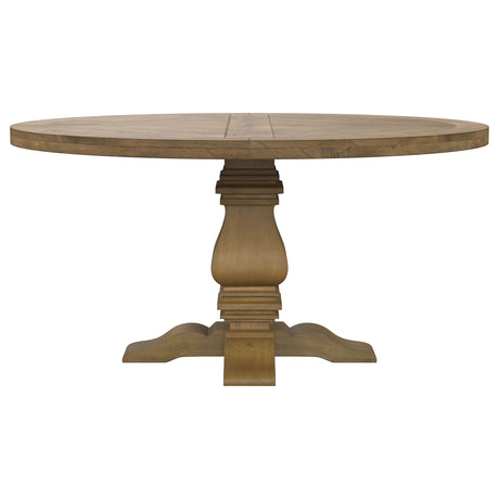 Florence Rustic Honey 5-Piece Round Dining Table Set