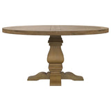 Florence Rustic Honey Round 60-Inch Wood Dining Table