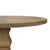 Florence Rustic Honey Round 60-Inch Wood Dining Table