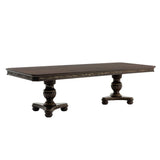 Hill Cherry With Gold Tipping Double Pedestal Dining Table